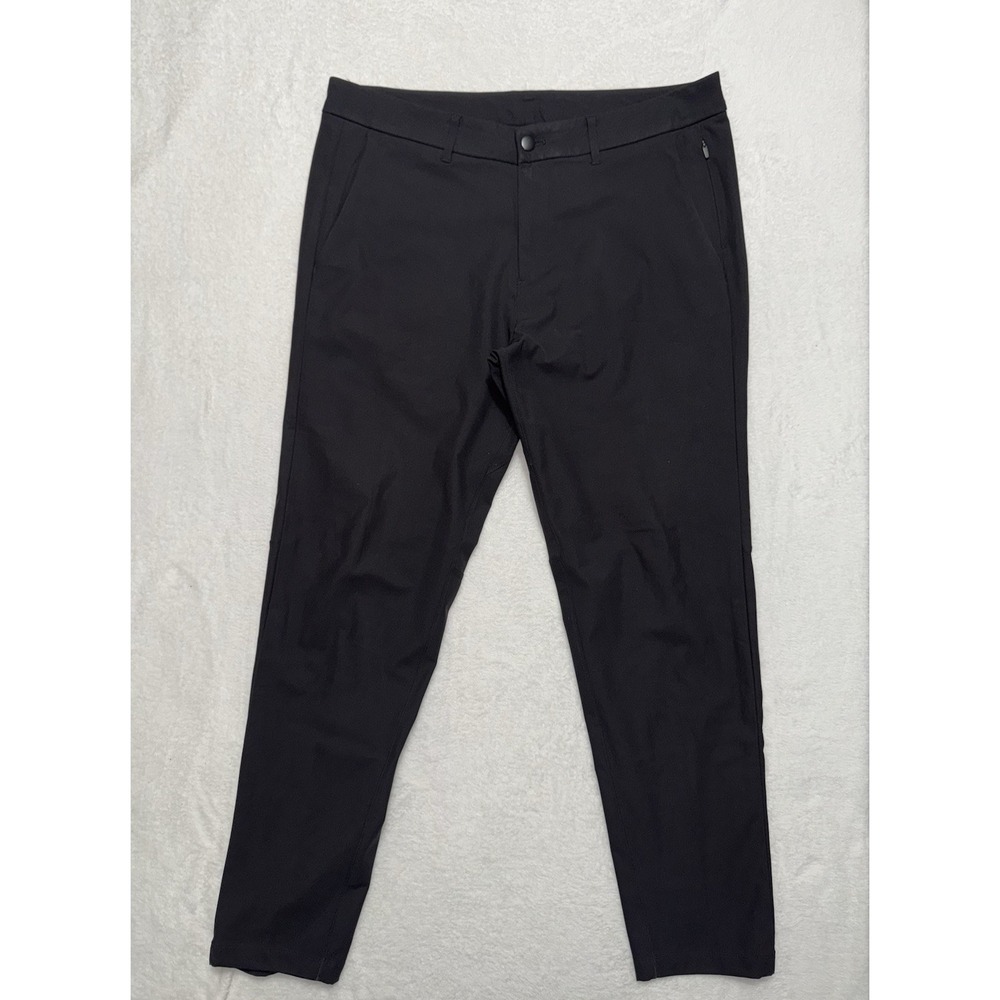 Lululemon Mens Black Commission Pant Warpstreme Size 36